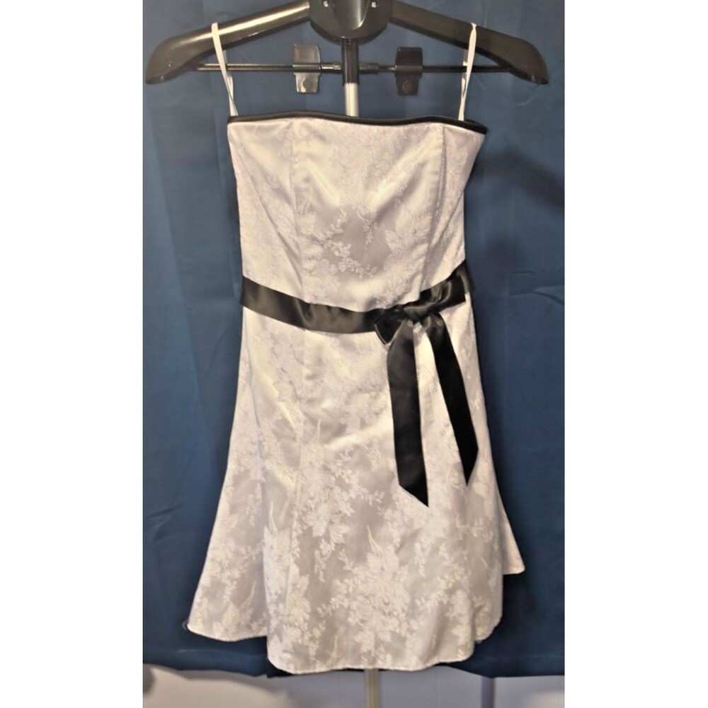 Jessica McClintock For Gunne Sax Lavender Silver Dress Size 1/2 VIntage